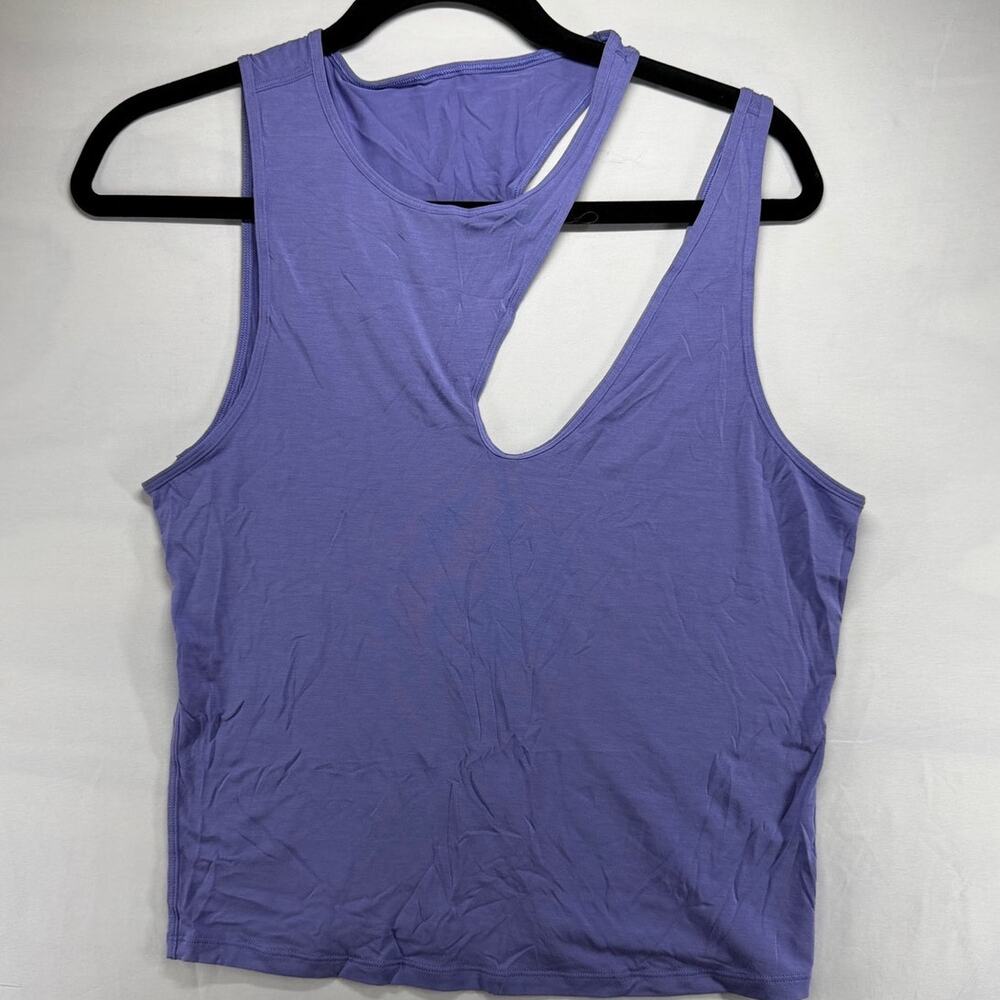Lululemon Purple Shoulder Cut-Out Yoga Tank Top